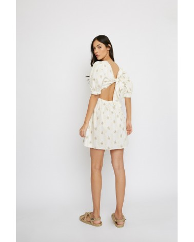GLAMOROUS DRESS KK0172 STRIPE FLOWER