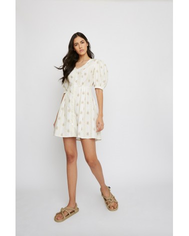 GLAMOROUS DRESS KK0172 STRIPE FLOWER