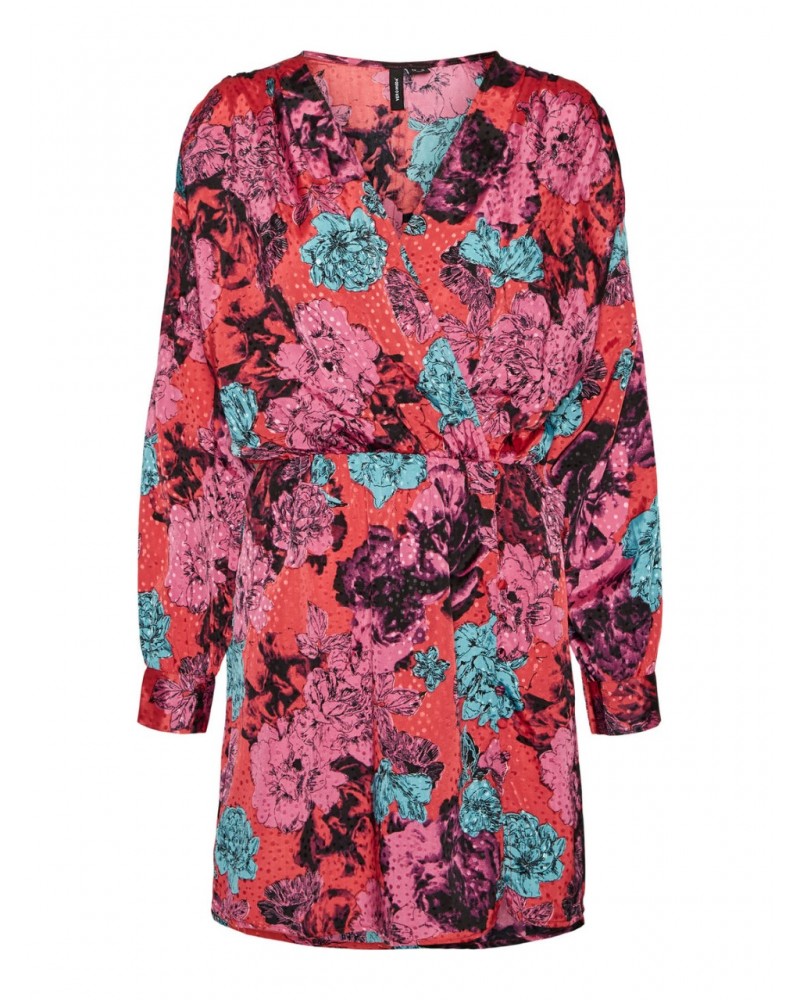 VERO MODA VMSALMA LS WRAP SHORT DRESS 10280437