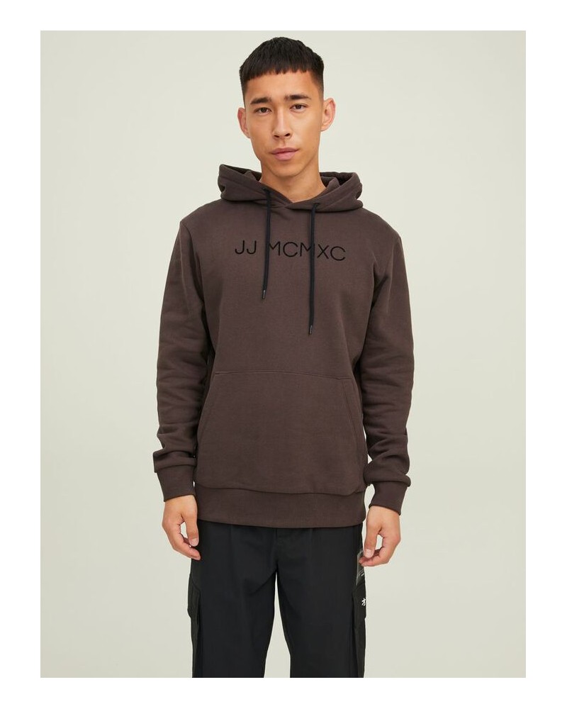 JACK&JONES JJHUGO FLOCK SWEAT HOOD 12211772