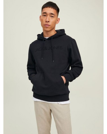 JACK&JONES JJHUGO FLOCK SWEAT HOOD 12211772