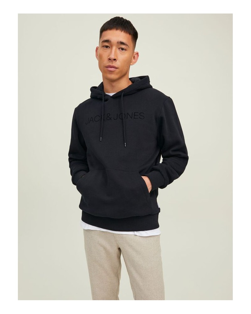 JACK&JONES JJHUGO FLOCK SWEAT HOOD 12211772
