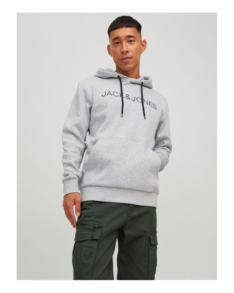 JACK&JONES JJHUGO FLOCK SWEAT HOOD 12211772