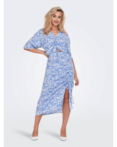 Only onlmargot life midi ruching skirt ptm 15284672
