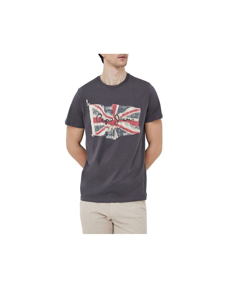 PEPE JEANS LONDON T-SHIRT PM508273 FLAG LOGO