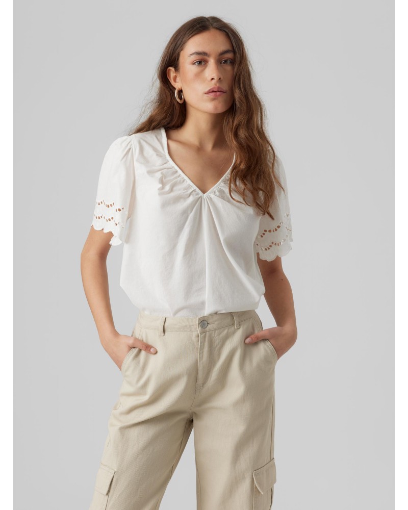 Veromoda vmsiv ss v-neck top 10287311