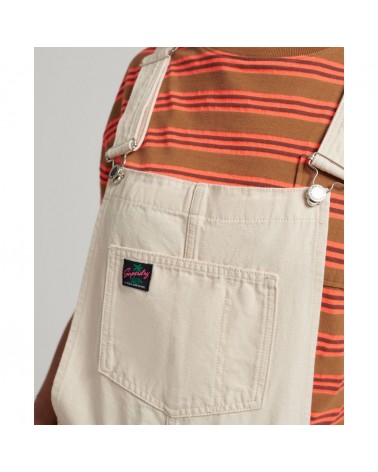 Superdry vintage canvas short dungaree W8011414A