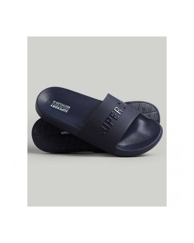Superdry code logo vegan pool slide MF310223A