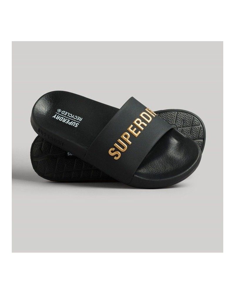 Superdry code logo vegan pool slide WF310185A