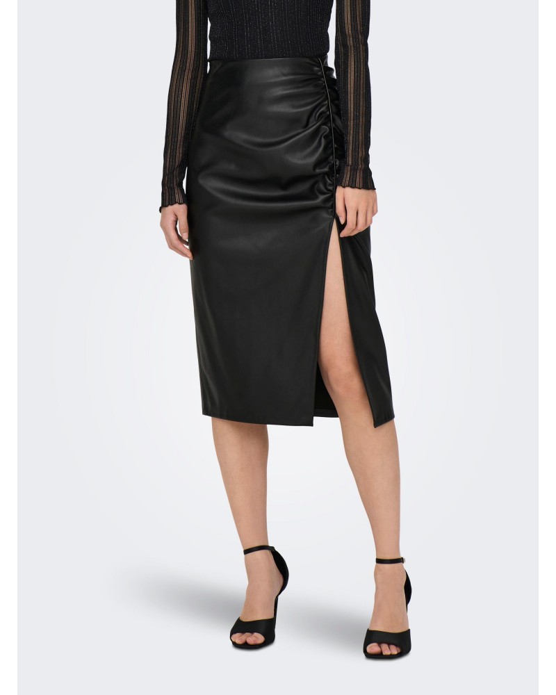 Only Onlmia faux leather long skirt otw 15304749