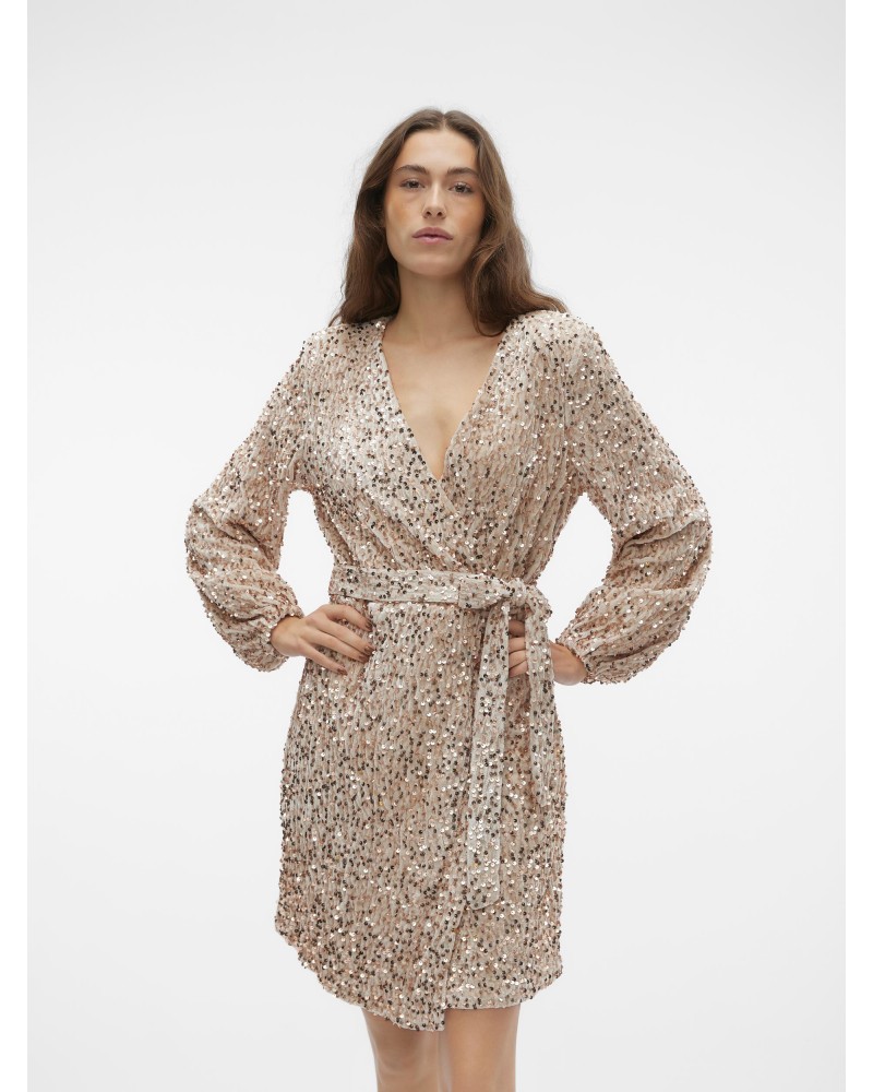 Vero Moda Vmbella ls wrap short dress 10298493