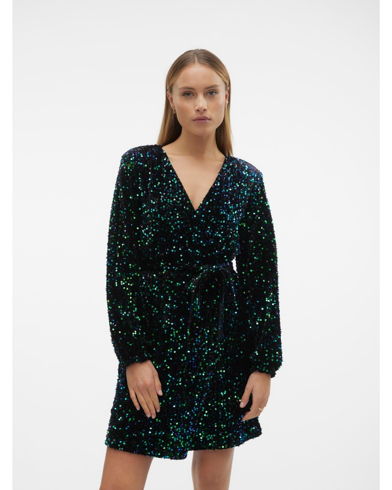 Vero Moda Vmbella ls wrap short dress 10298493