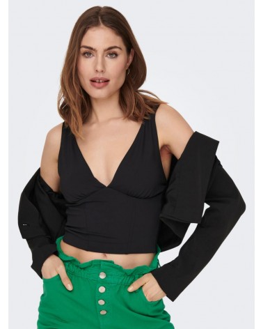 Only Onlea s/l deep v-neck top cs jrs 15293185