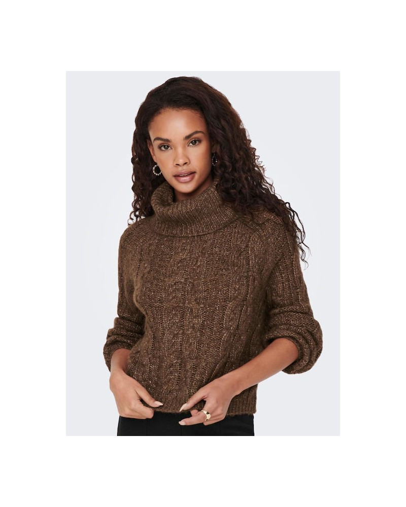 ONLYNEW CHUNKY L/S COWLNECK PULLOVER KNT 15268011