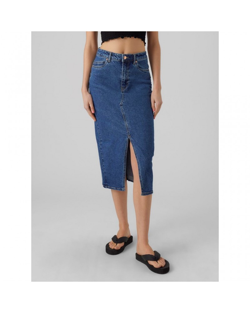 Vero Moda VMVer hr calf denim skirt ga 10295731