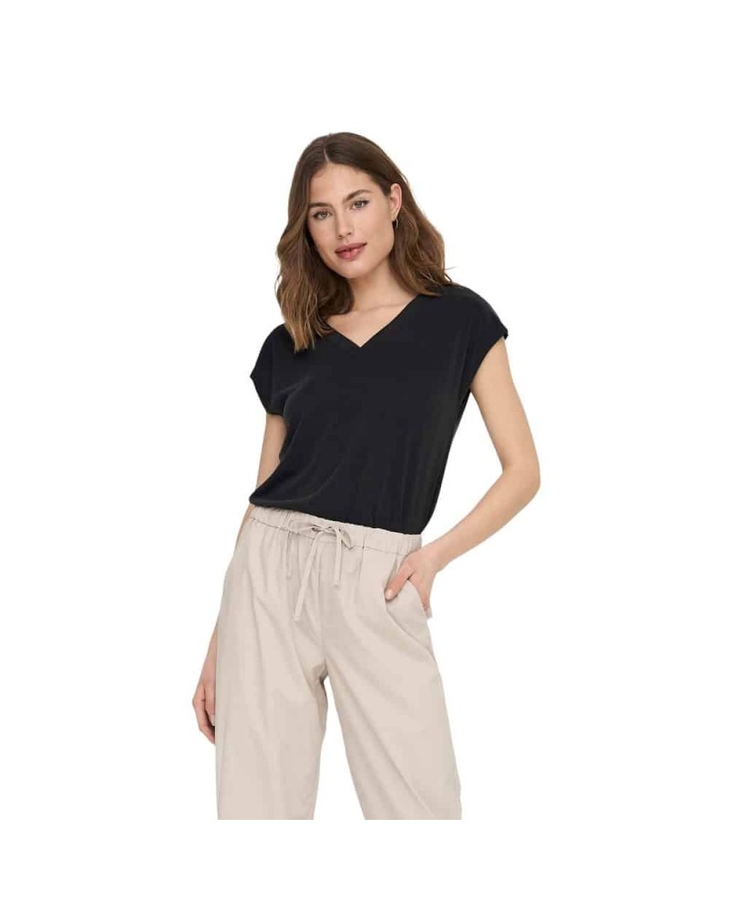 Only onlfree s/s modal v-neck top 15287041