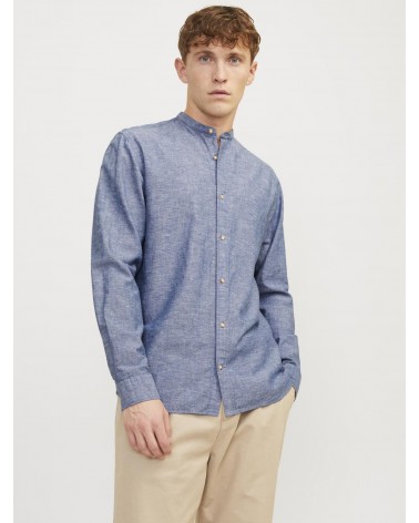 Jack&Jones JJEsummer band linen shirt ls sn 12248385