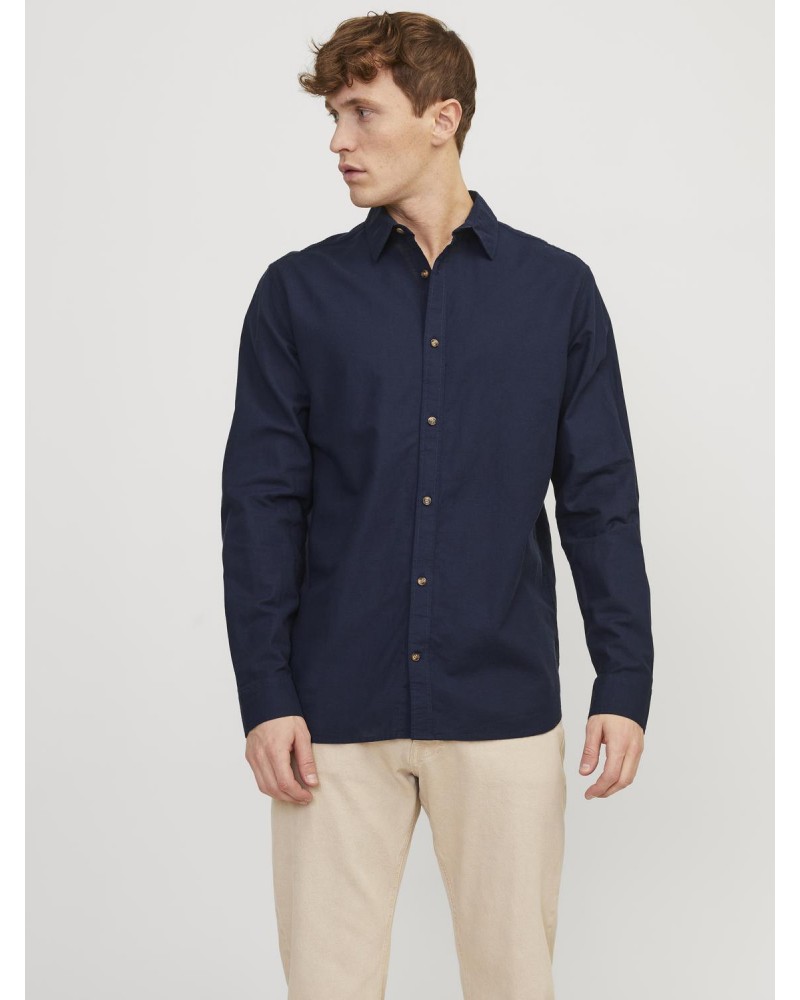 Jack&Jones JJEsummer linen shirt ls sn 12248384