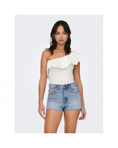 Only OnlSoffy one shoulder mix top jrs 15320339