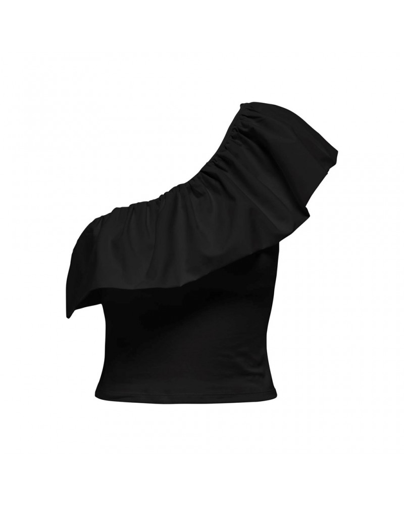 Only OnlSoffy one shoulder mix top jrs 15320339