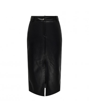 Only OnlHeidi faux leather slit skirt otw 15322539