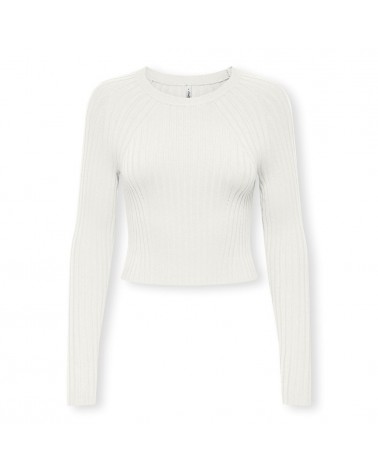 Only OnlMeddi ls rib crop o-neck cc knt 15280060