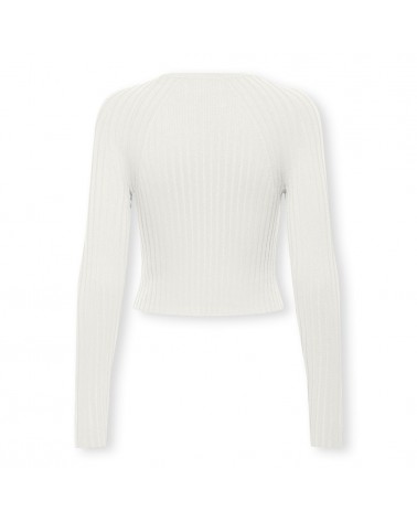 Only OnlMeddi ls rib crop o-neck cc knt 15280060