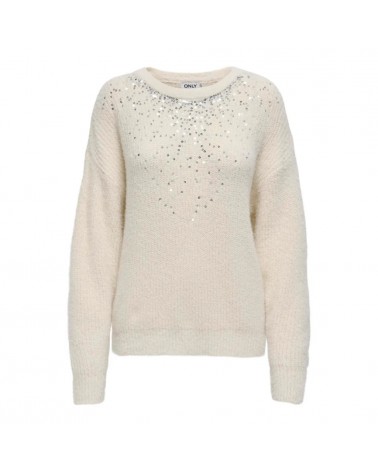 Only Onlclaris ls sequins o-neck knt 15327595