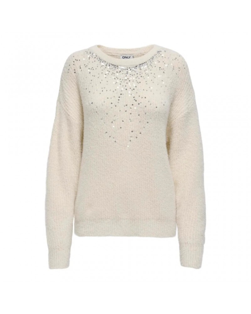 Only Onlclaris ls sequins o-neck knt 15327595