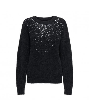 Only Onlclaris ls sequins o-neck knt 15327595