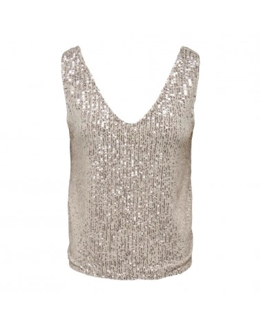 Only OnlAna s/l v-neck sequins top jrs 15307926