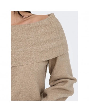 Only OnlJeanett life l/s off shoulder cc knt 15324262