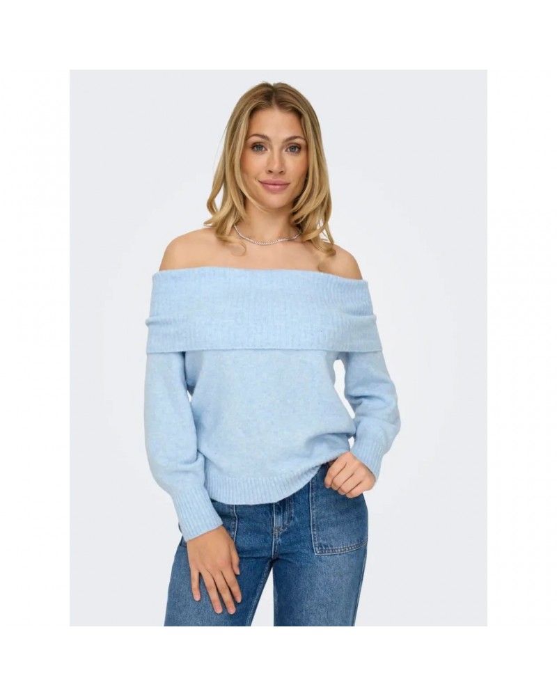 Only OnlJeanett life l/s off shoulder cc knt 15324262