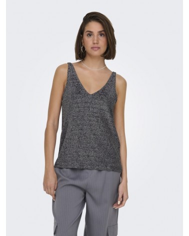 Only Onlqueen s/l v-neck glitter top jrs 15331403
