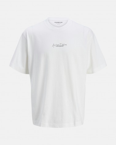 Jack&Jones Jcochrome silver print tee ss crew neck 12273211