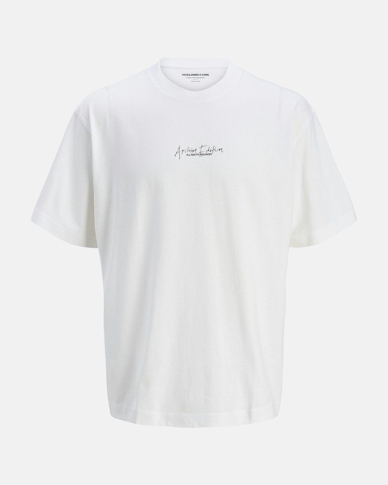 Jack&Jones Jcochrome silver print tee ss crew neck 12273211