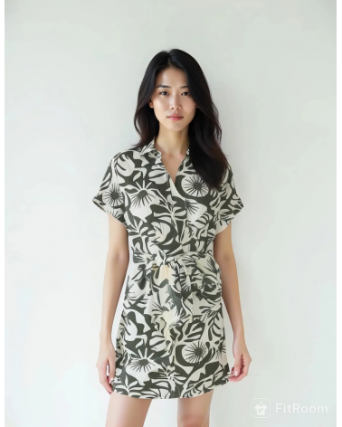 Only Onljakiri linen shirt dress 15346491