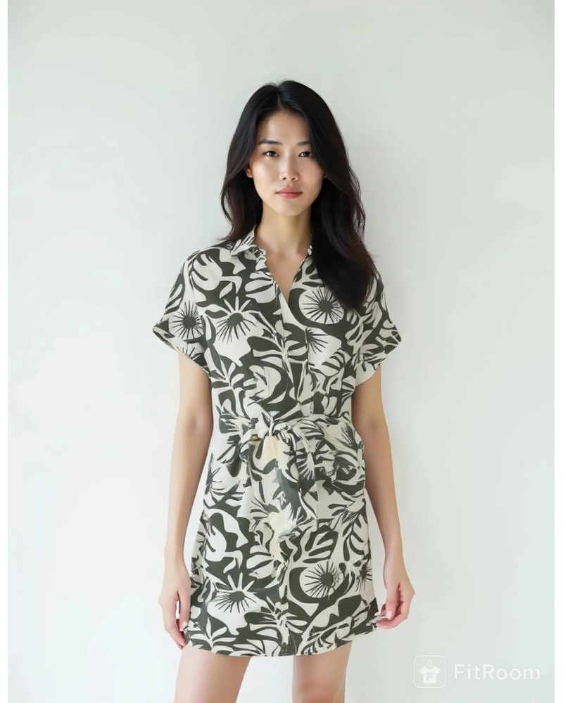 Only Onljakiri linen shirt dress 15346491
