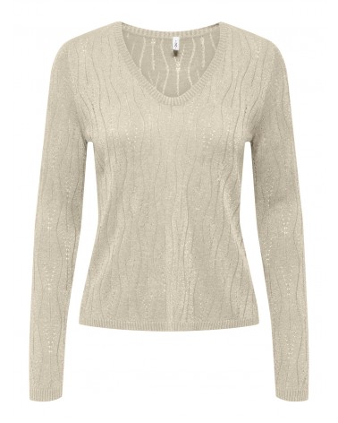 Only OnlMella ls glitter v-neck cc knt 15324594