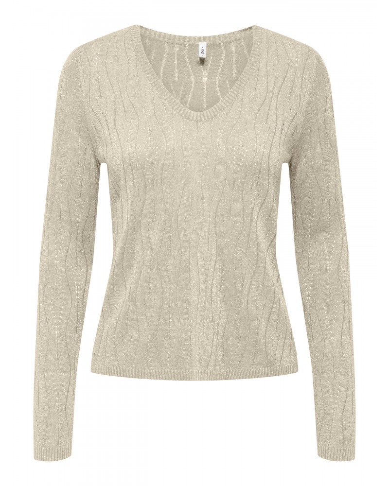 Only OnlMella ls glitter v-neck cc knt 15324594