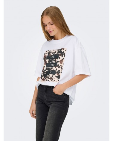Only Onlriri s/s aop print top box jrs 15358200