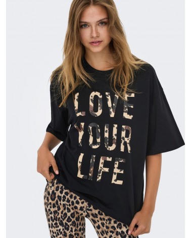 Only Onlriri s/s aop print top box jrs 15358200