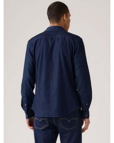 Levis ls battery hm shirt slim dark indigo 866250071