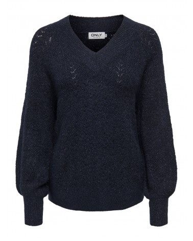 Only Onllucilla ls glitter v-neck knt 15324276