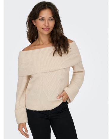 Only Onlluna ls off shoulder pullover knt 15352271
