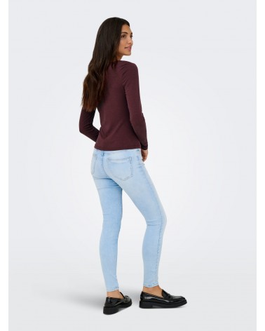 Only Onlfree life l/s slub rib v-neck pri jrs 15371471