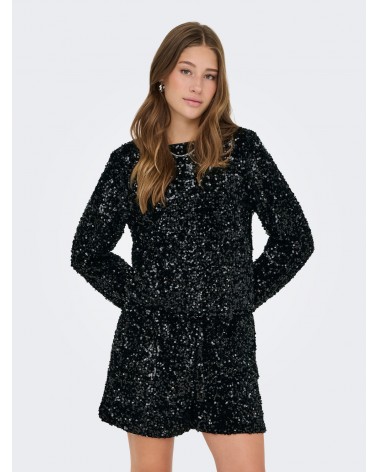 Only Onlconfidence l/s sequin bow top jrs 15360166