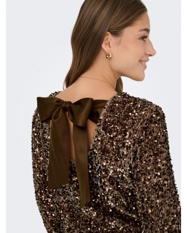 Only Onlconfidence l/s sequin bow top jrs 15360166