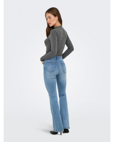 Only Onlwauw mid waist flared dnm mas 15361269