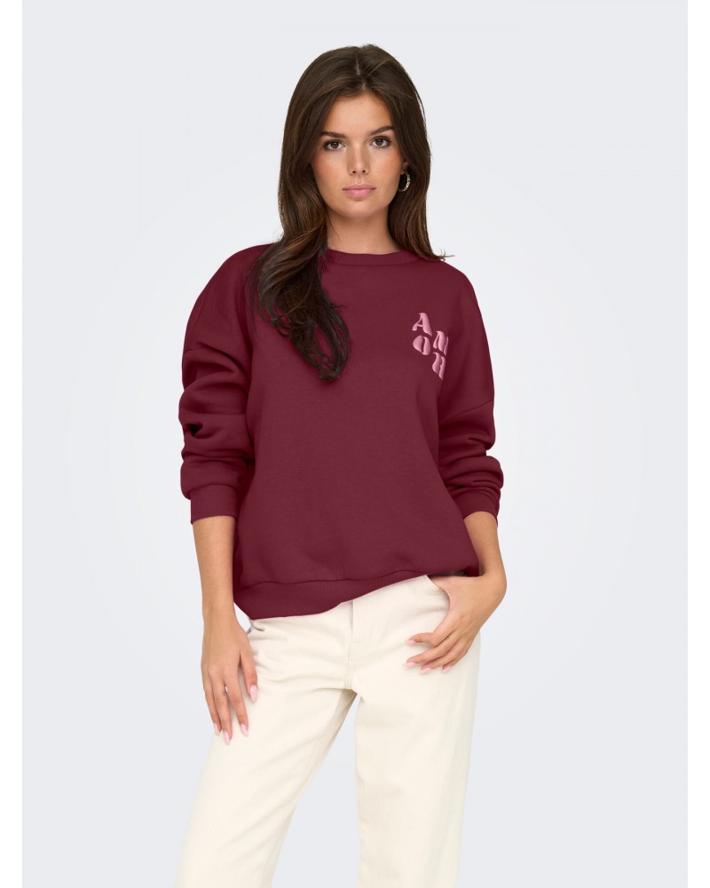 Only Onlmarey l/s o-neck print box cs swt 15337658